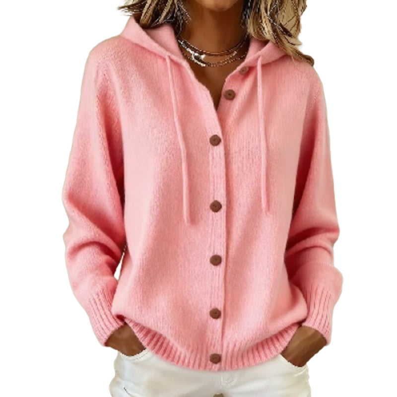 💖Women's Cozy Hooded Knit Cardigan