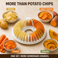🥔 REDUCERE DE 50 % ÎN ACEST MOMENT! 🍟 Aparat pentru chipsuri de cartofi pentru cuptorul cu microunde – fără ulei, crocante și sănătoase – ideal pentru gustări preparate acasă 🥗✨