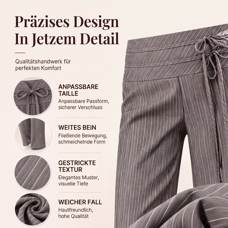 🌼 Simply half price—no catch! Loose, striped, wide-leg pants for women