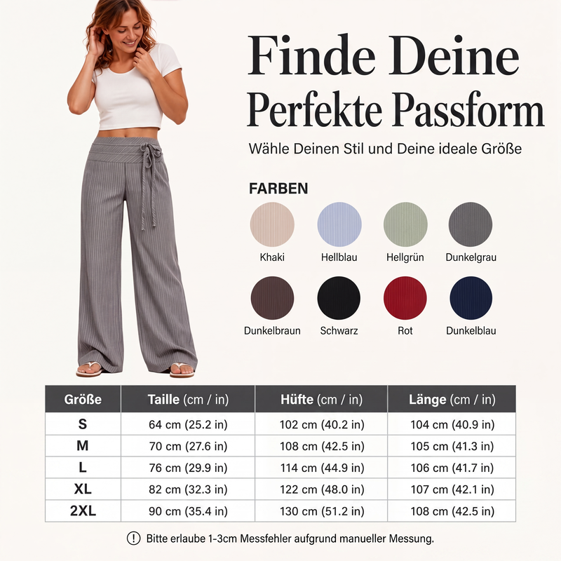 🌼 Simply half price—no catch! Loose, striped, wide-leg pants for women