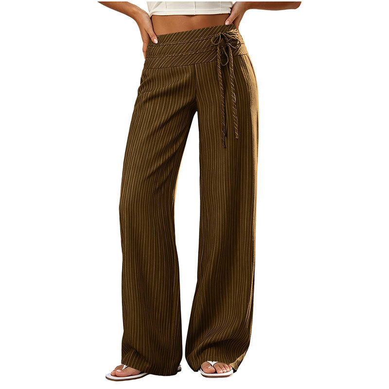 🌼 Simply half price—no catch! Loose, striped, wide-leg pants for women