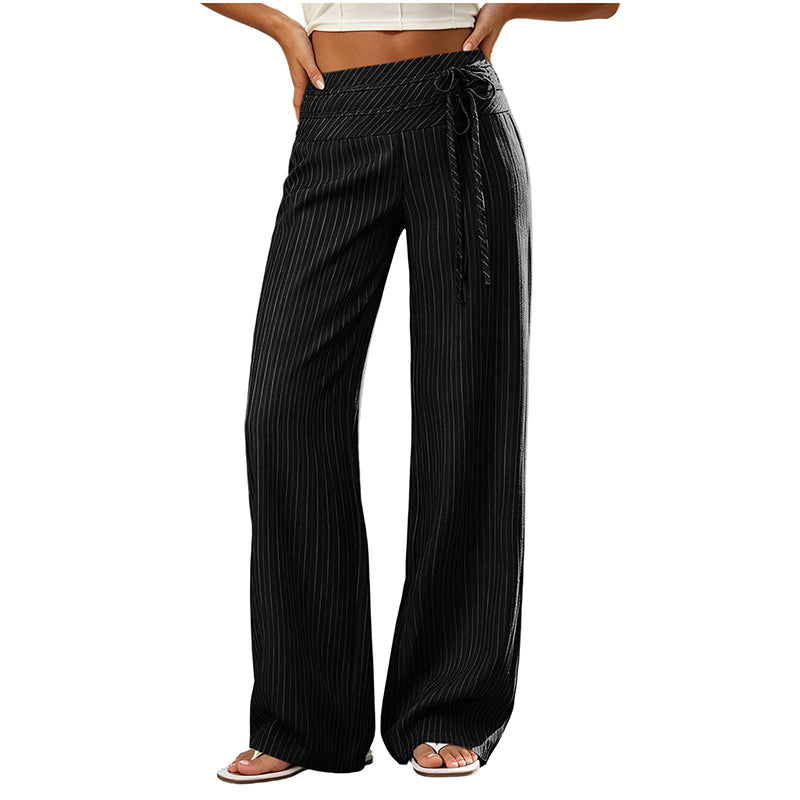 🌼 Simply half price—no catch! Loose, striped, wide-leg pants for women