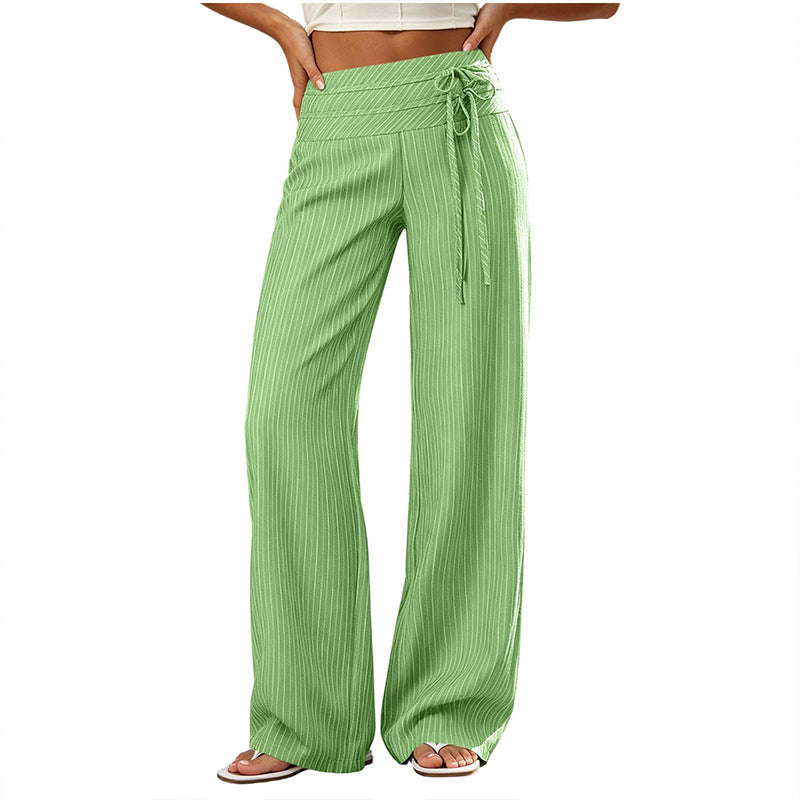 🌼 Simply half price—no catch! Loose, striped, wide-leg pants for women