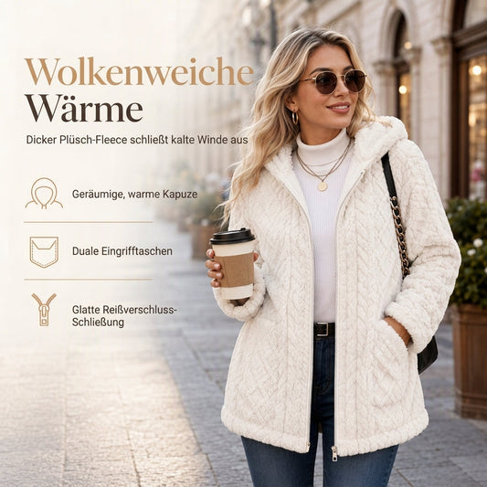 📦 5000+ packages shipped daily! Casual, solid-color plush cardigan for women