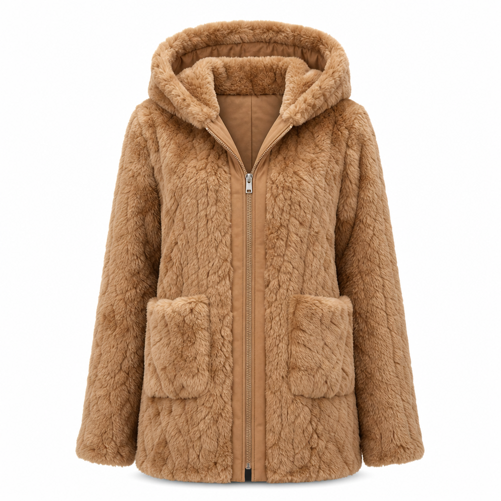 📦 5000+ packages shipped daily! Casual, solid-color plush cardigan for women