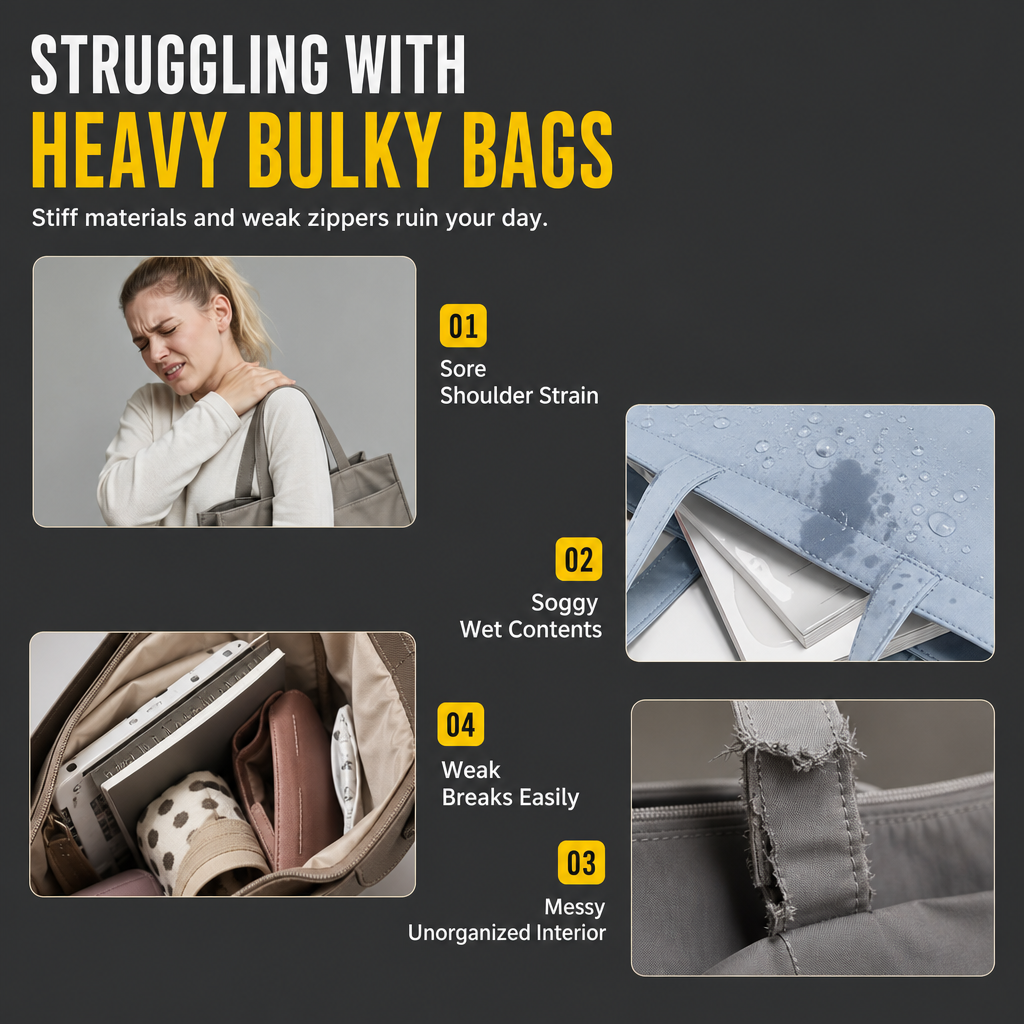 Large Capacity Nylon Casual Tote Bag-1