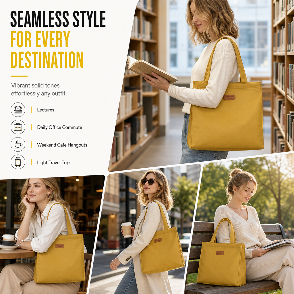 Large Capacity Nylon Casual Tote Bag-6