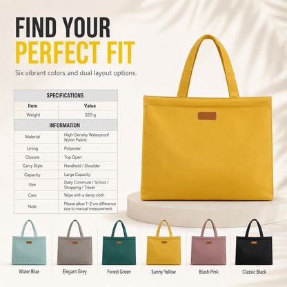 Large Capacity Nylon Casual Tote Bag-7