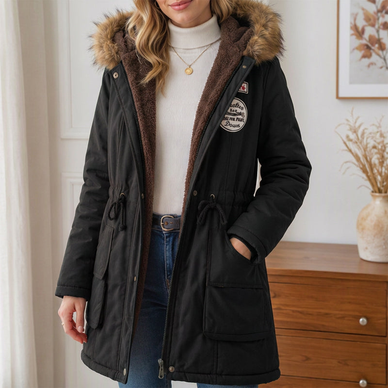 🧥 Women's Parka Jacket – 🍂☁️ Hooded Design & Warm Lining | Wind & Cold Protection, Easy Outings ✨