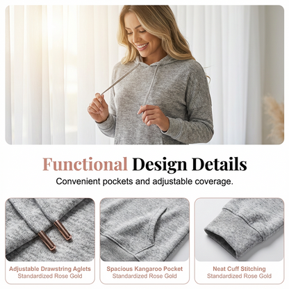 🌸💖 Cozy Matching Style, Easy Everyday Fit | Women's Hooded 2-Piece Set