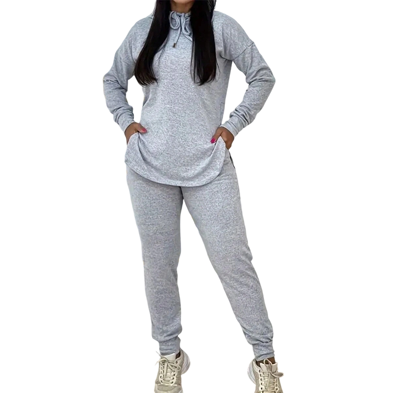 🌸💖 Cozy Matching Style, Easy Everyday Fit | Women's Hooded 2-Piece Set