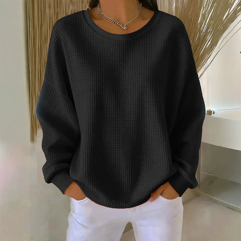 The Waffle-Knit Sweatshirt Made for Easy, Everyday Wear