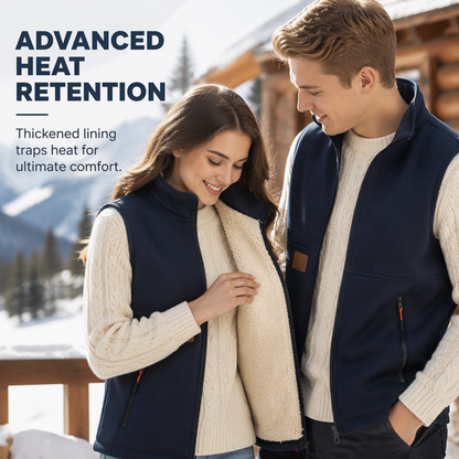 🖤Black Friday Sale:50% OFF🖤 ❄️Unisex Winter Plush-Lined Warm Vest – Cozy, Lightweight, Perfect for Layering in Cold Weather