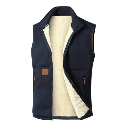 🖤Black Friday Sale:50% OFF🖤 ❄️Unisex Winter Plush-Lined Warm Vest – Cozy, Lightweight, Perfect for Layering in Cold Weather