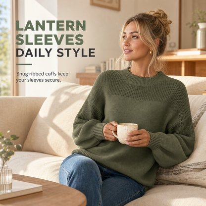 💖Black Friday Mega Deal – 50% off!💖🌸Women's Solid Color Knit Pullover Sweater