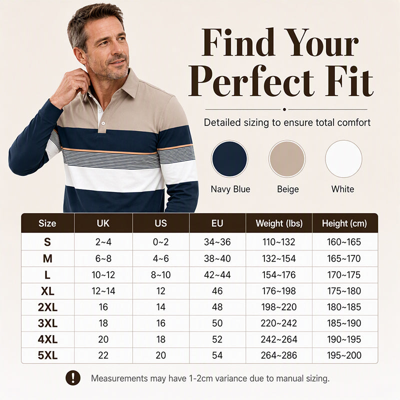 🔥 Over 5,000 sold!! 👔Men's Classic Color-Block Striped Top