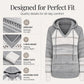 Women's Color Block Hollow-Out Knit Hoodie