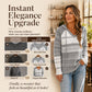 Women's Color Block Hollow-Out Knit Hoodie