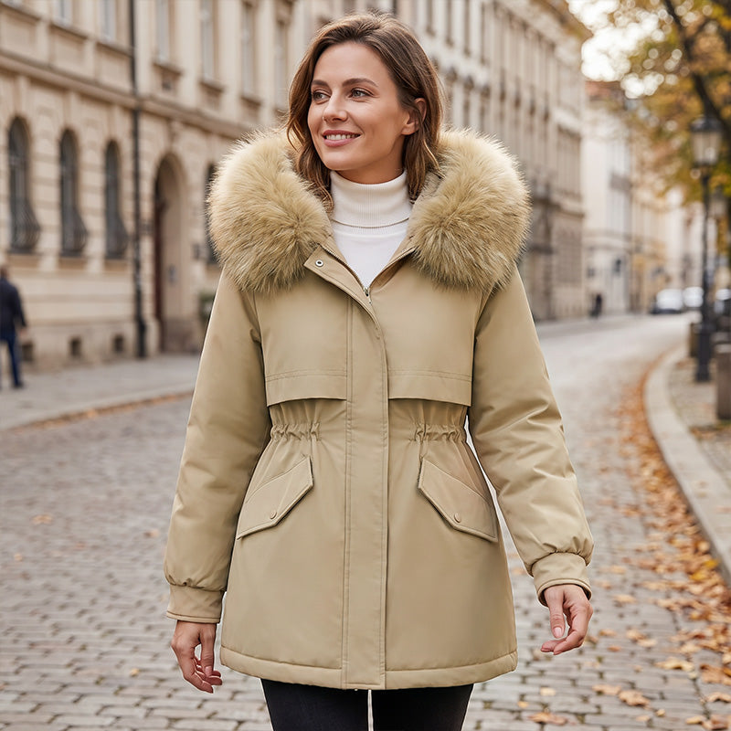 💖Black Friday Mega Deal – 50% off!💖🔥Women's Mid-Length Plush-Lined Parka Jacket