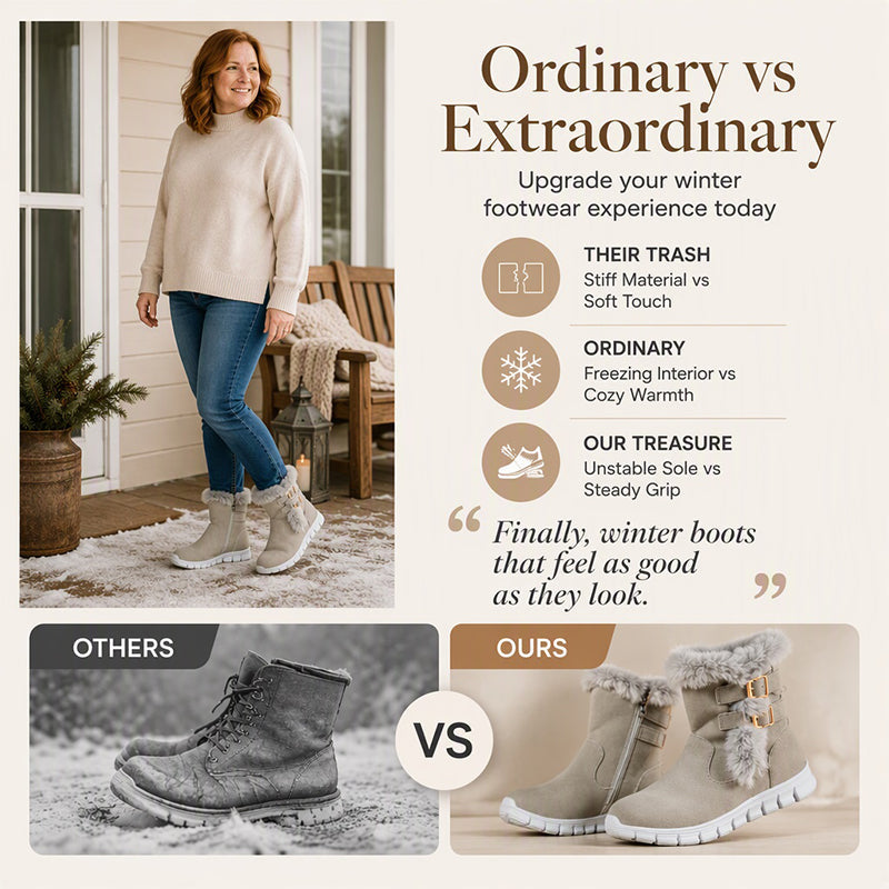 Women's Plush-Lined Mid-Calf Snow Boots