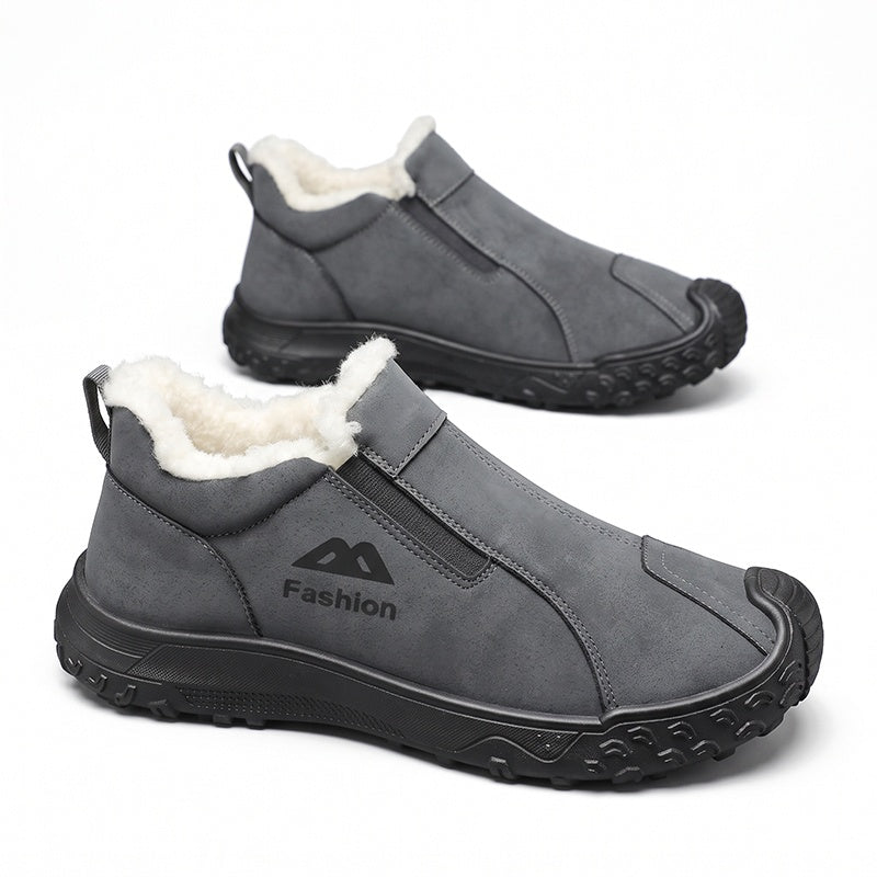 Men's Winter Plush-Lined Walking Shoes