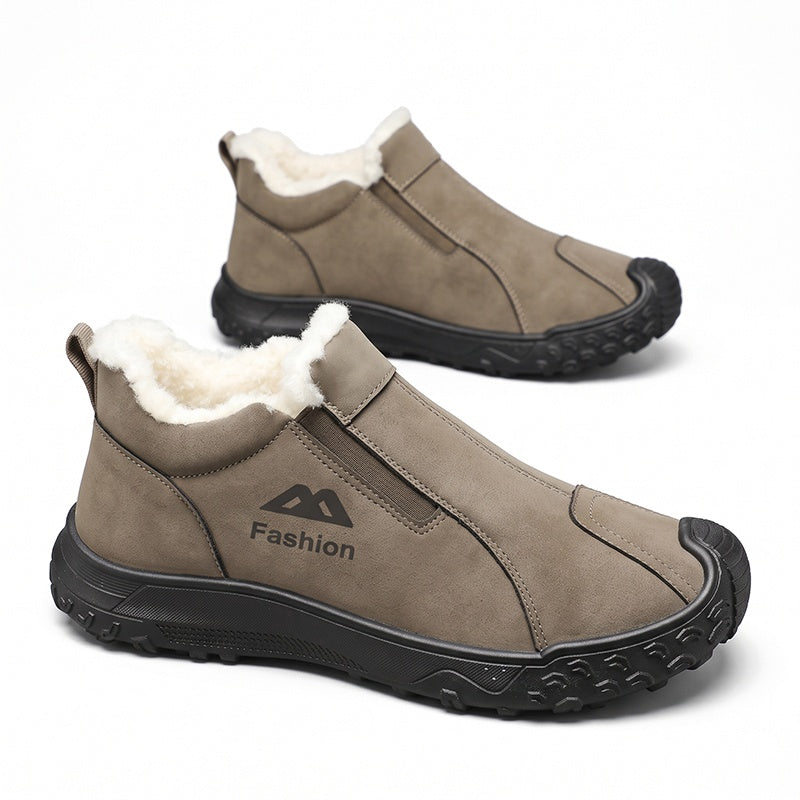 Men's Winter Plush-Lined Walking Shoes