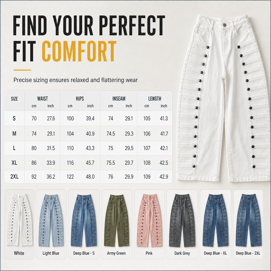 Women's Retro High Waisted Curved Leg Jeans