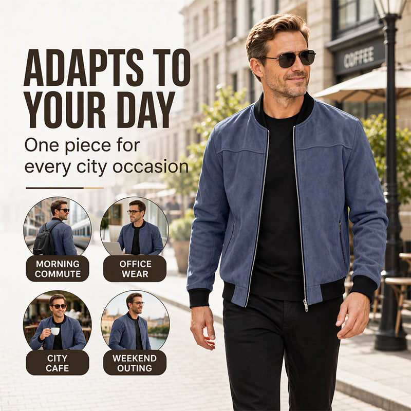 Men's Classic Casual Bomber Jacket
