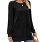 Women's Cozy Mid-Length Ribbed Knit Top