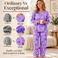 Women's Heart Print Long Sleeve Pajama Set