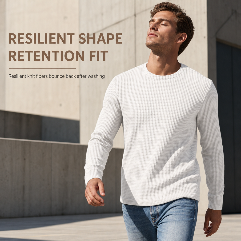 Men's Casual Slim Fit Crew Neck Long Sleeve Sweatshirt