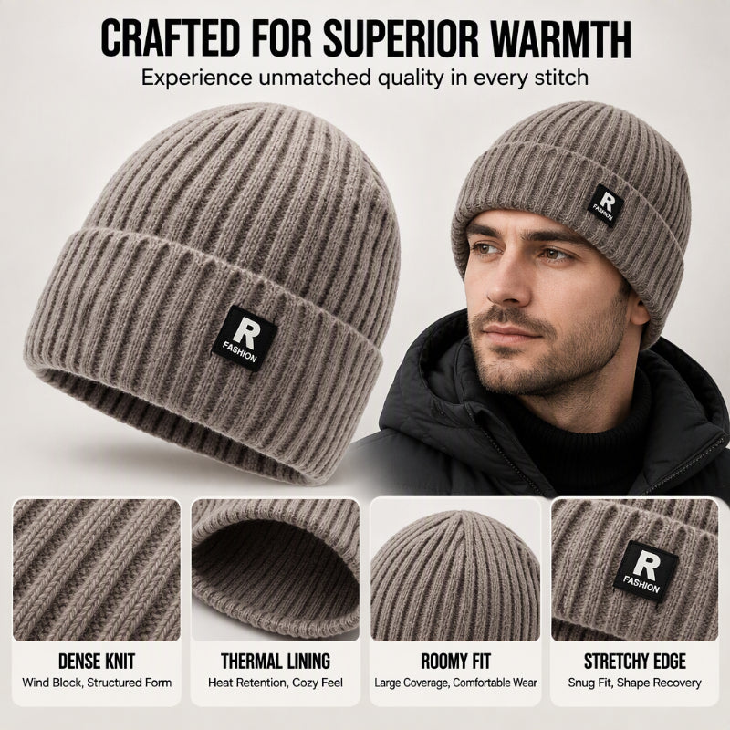 🧢 Men's Slouchy Knit Warm Skull Cap