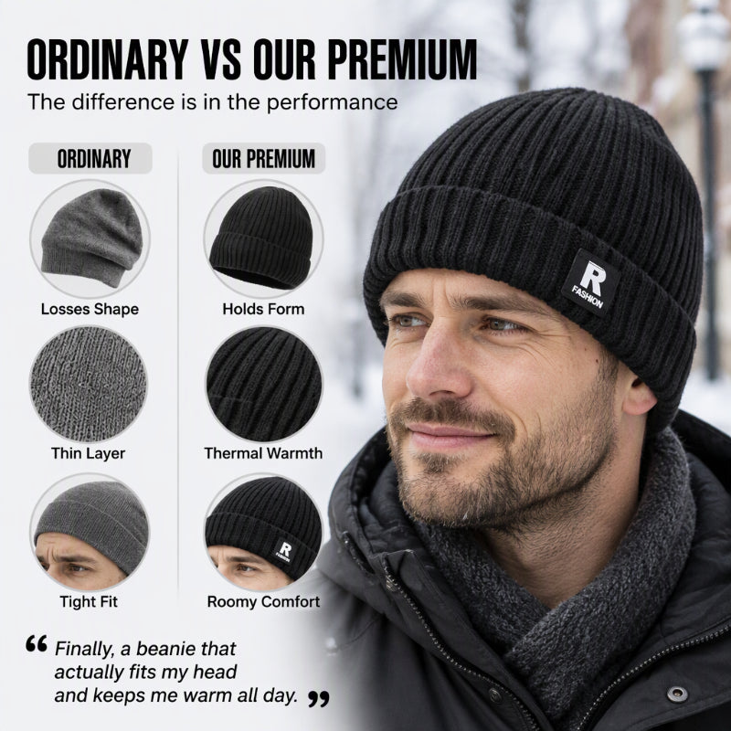 🧢 Men's Slouchy Knit Warm Skull Cap