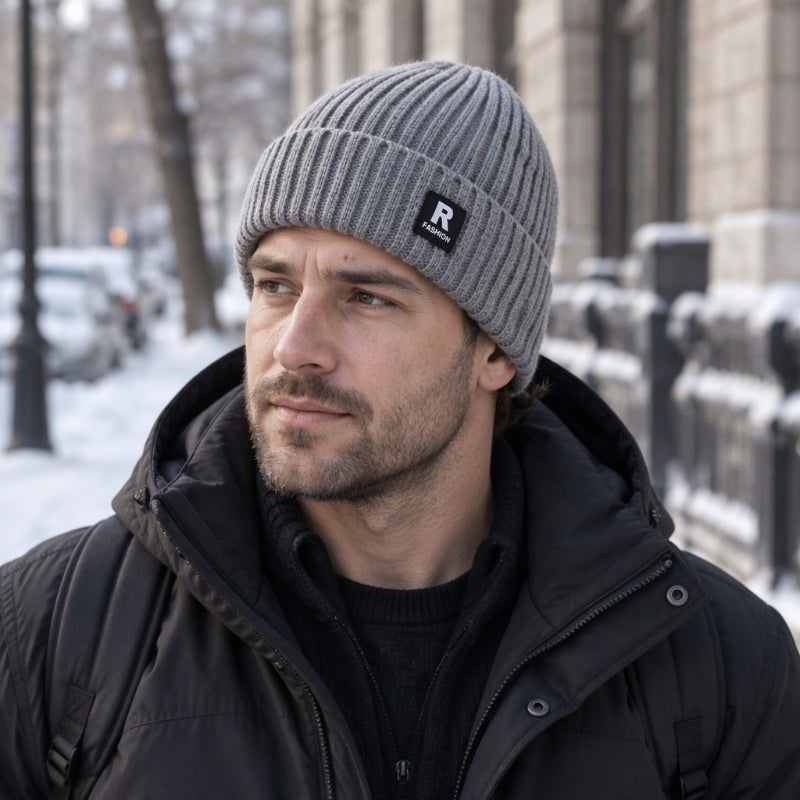 🧢 Men's Slouchy Knit Warm Skull Cap