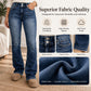 Women's Double-Button High-Waisted Bootcut Jeans