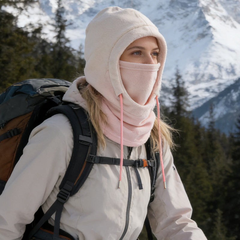 All-in-one thermal winter face mask & hood