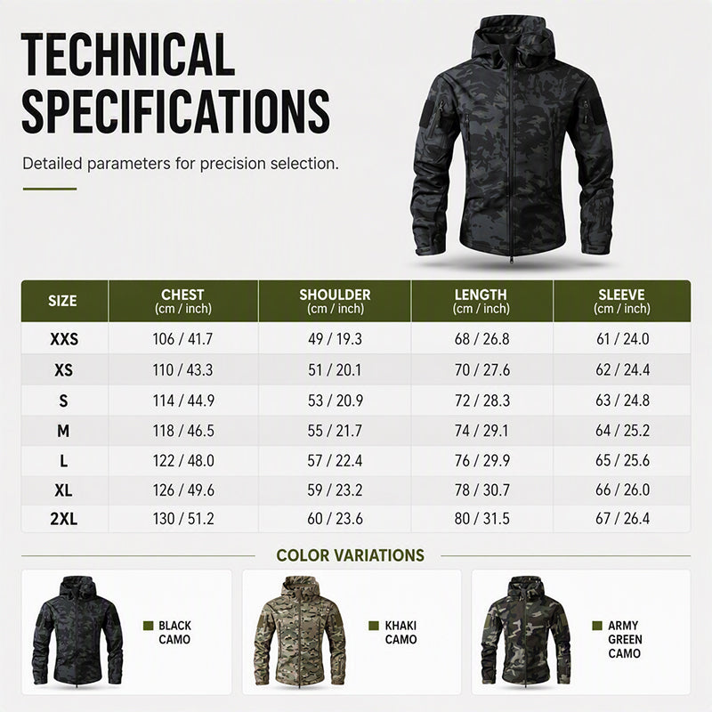 🎉The Lowest Price But The Best Quality!🔥Men's Outdoor Camouflage Hooded Jacket