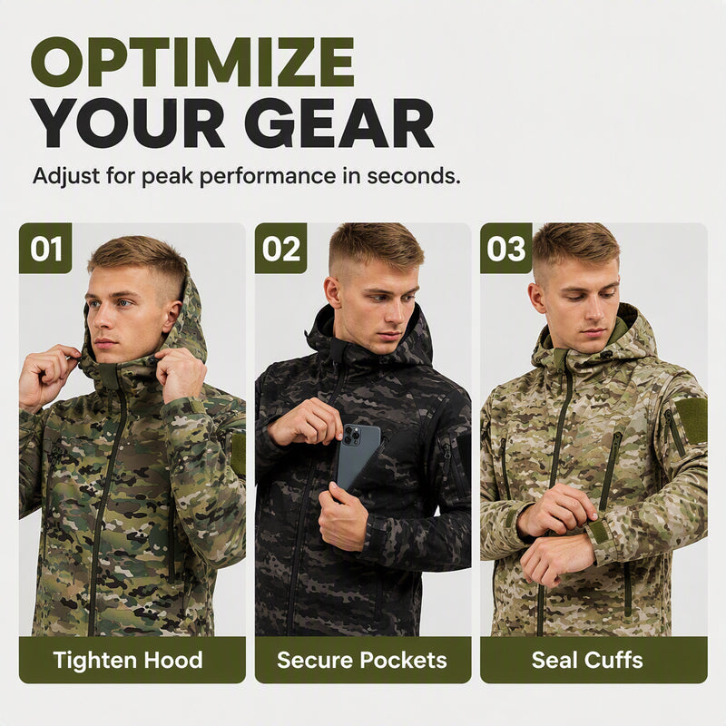 🎉The Lowest Price But The Best Quality!🔥Men's Outdoor Camouflage Hooded Jacket