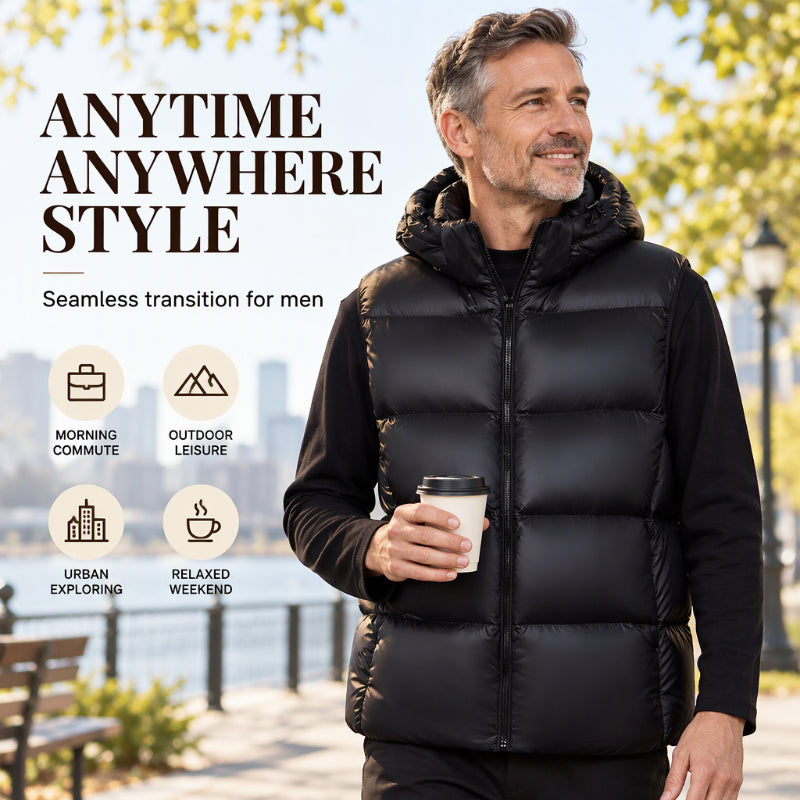 Men's Lightweight Thermal Hooded Vest