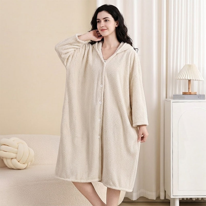 ☁️ Women's Hooded Bathrobe Towel – Premium Material, Breathable & Always Cozy – A Must-Have for Your Wardrobe – Now 50% OFF!
