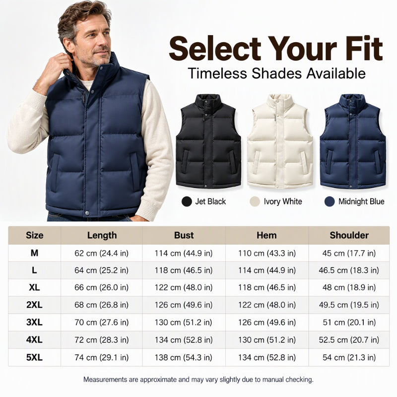 ❄️Last Day Promotion 50% OFF✨Youth Stand Collar Windproof  Thermal Vest