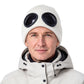 Unisex Warm Knit Beanie with Goggles