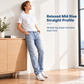 Men's Stretch Slim Fit Jeans Casual Mid Rise Denim Pants