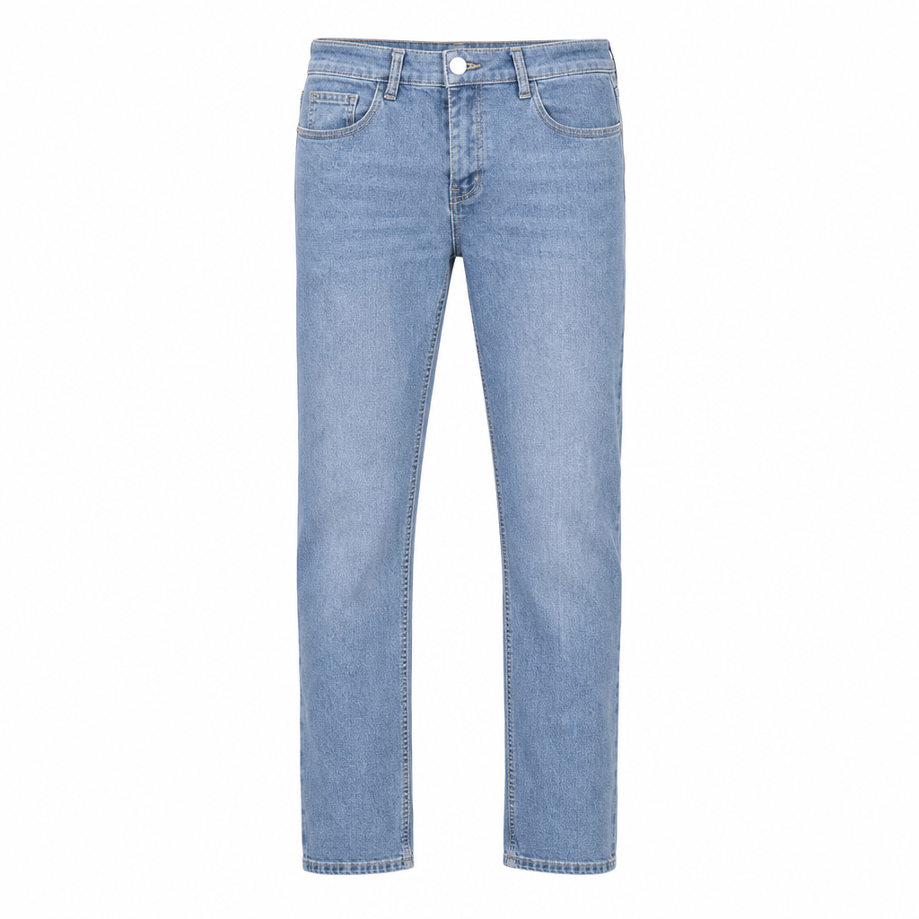 Men's Stretch Slim Fit Jeans Casual Mid Rise Denim Pants