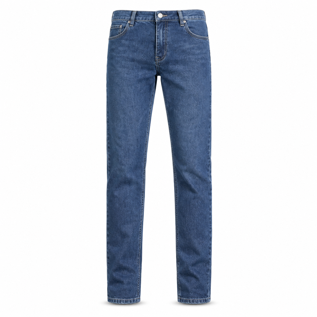 Men's Stretch Slim Fit Jeans Casual Mid Rise Denim Pants