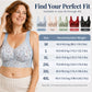 Women's Seamless Floral Lace Support Bra
