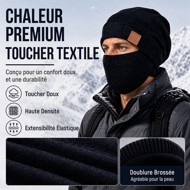 🥳Over 50,000 sold!🥳 Women's thermal winter beanie with built-in face mask