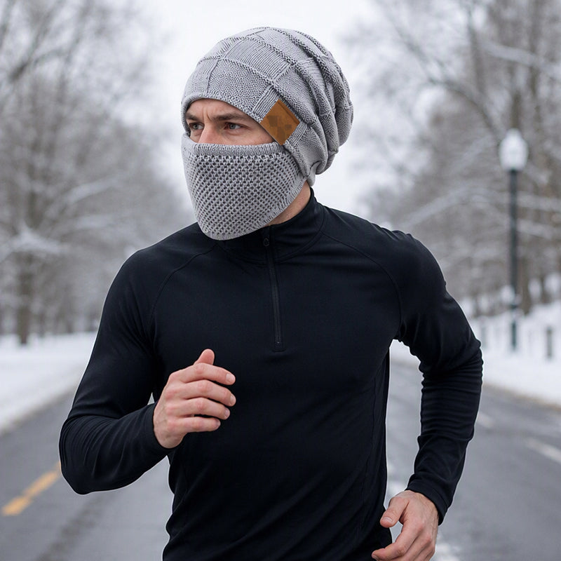 🥳Over 50,000 sold!🥳 Women's thermal winter beanie with built-in face mask