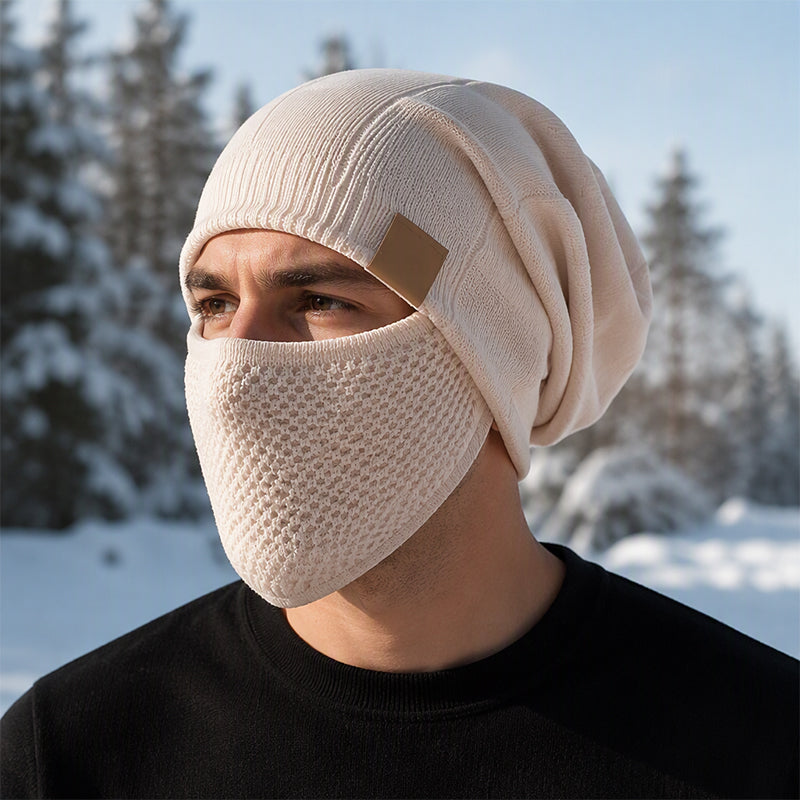 🥳Over 50,000 sold!🥳 Women's thermal winter beanie with built-in face mask