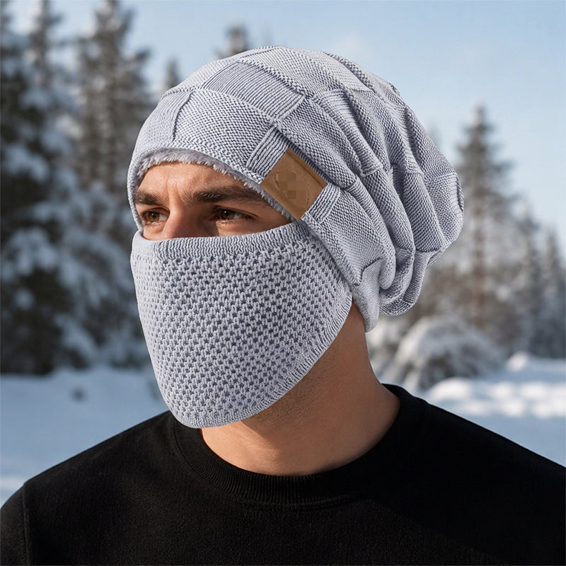 🥳Over 50,000 sold!🥳 Women's thermal winter beanie with built-in face mask